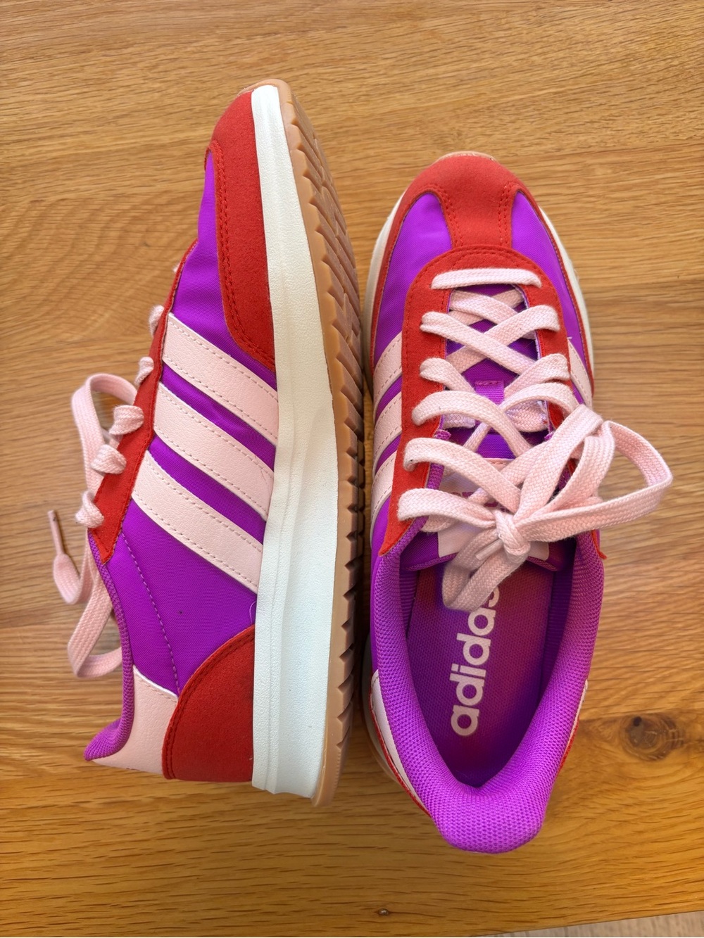 Adidas Pink, Purple & Red Women's Retro Runner Sneakers - never used